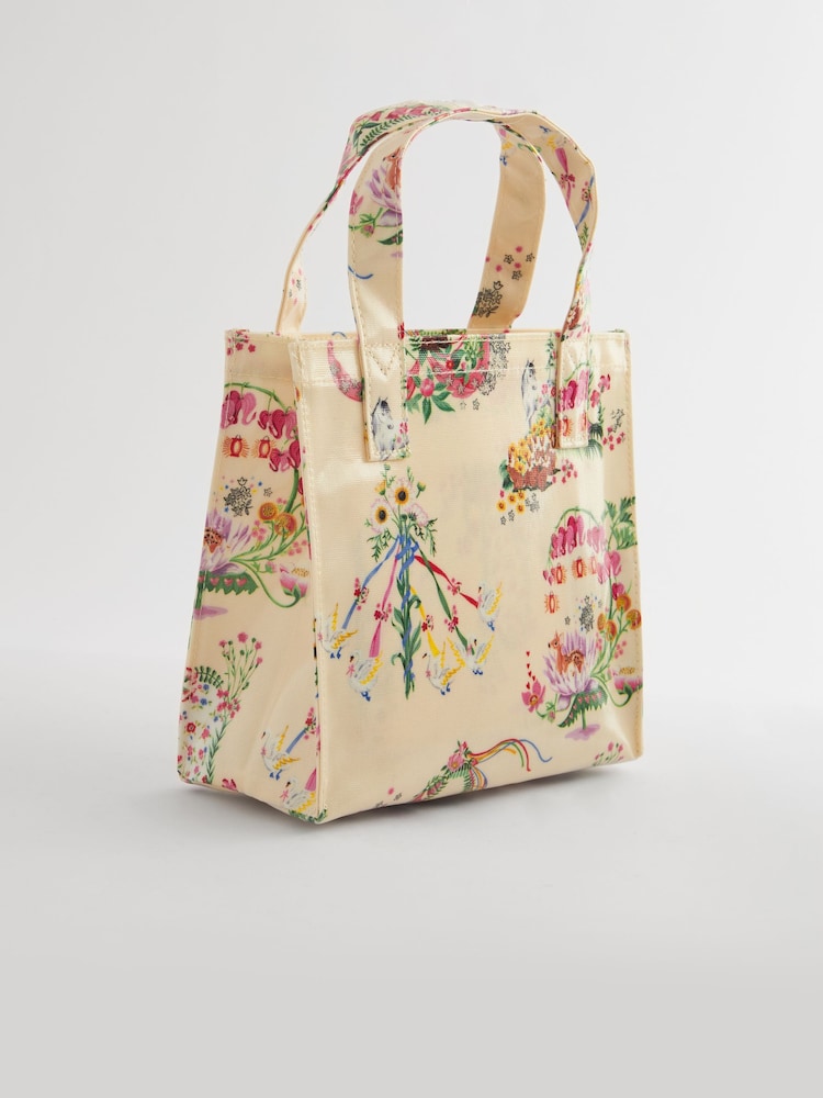 Светло-бежевый с принтом - Маленькая сумка для книг из % хлопка с покрытием Cath Kidston 100 - Изображение 2 из 5