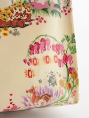 Светло-бежевый с принтом - Маленькая сумка для книг из % хлопка с покрытием Cath Kidston 100 - Изображение 4 из 5