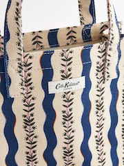Cath Kidston Black & White Stripe Small Jute Book Bag - Image 7 of 10