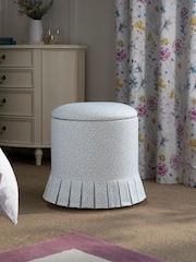 Laura Ashley Sweet Allysum Pale Seaspray Blue Fifield Stool - Image 1 of 7