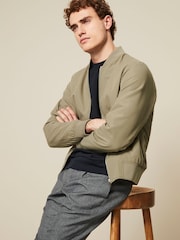Neutral Shower Resistant Bomber Jacket - Image 4 of 11