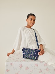 Cath Kidston Navy Floral Bunches Compact Cross Body Bag - Image 3 of 9