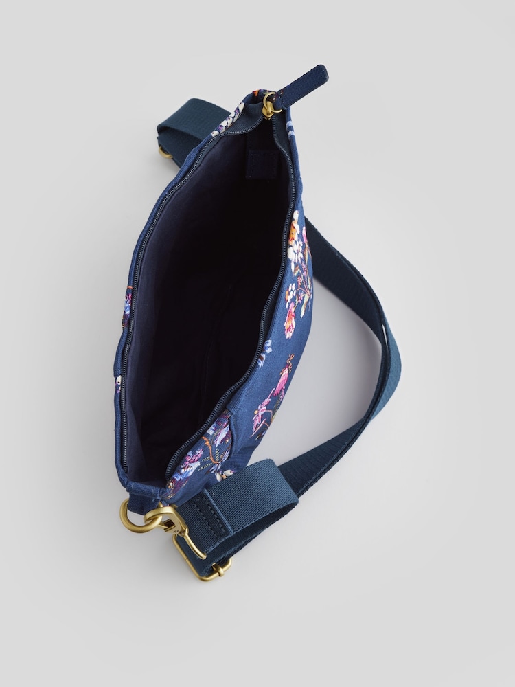 Cath Kidston Navy Floral Bunches Compact Cross Body Bag - Image 9 of 9