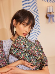 Cath Kidston Black Ditsy Floral Cross Body Bag - Image 2 of 8