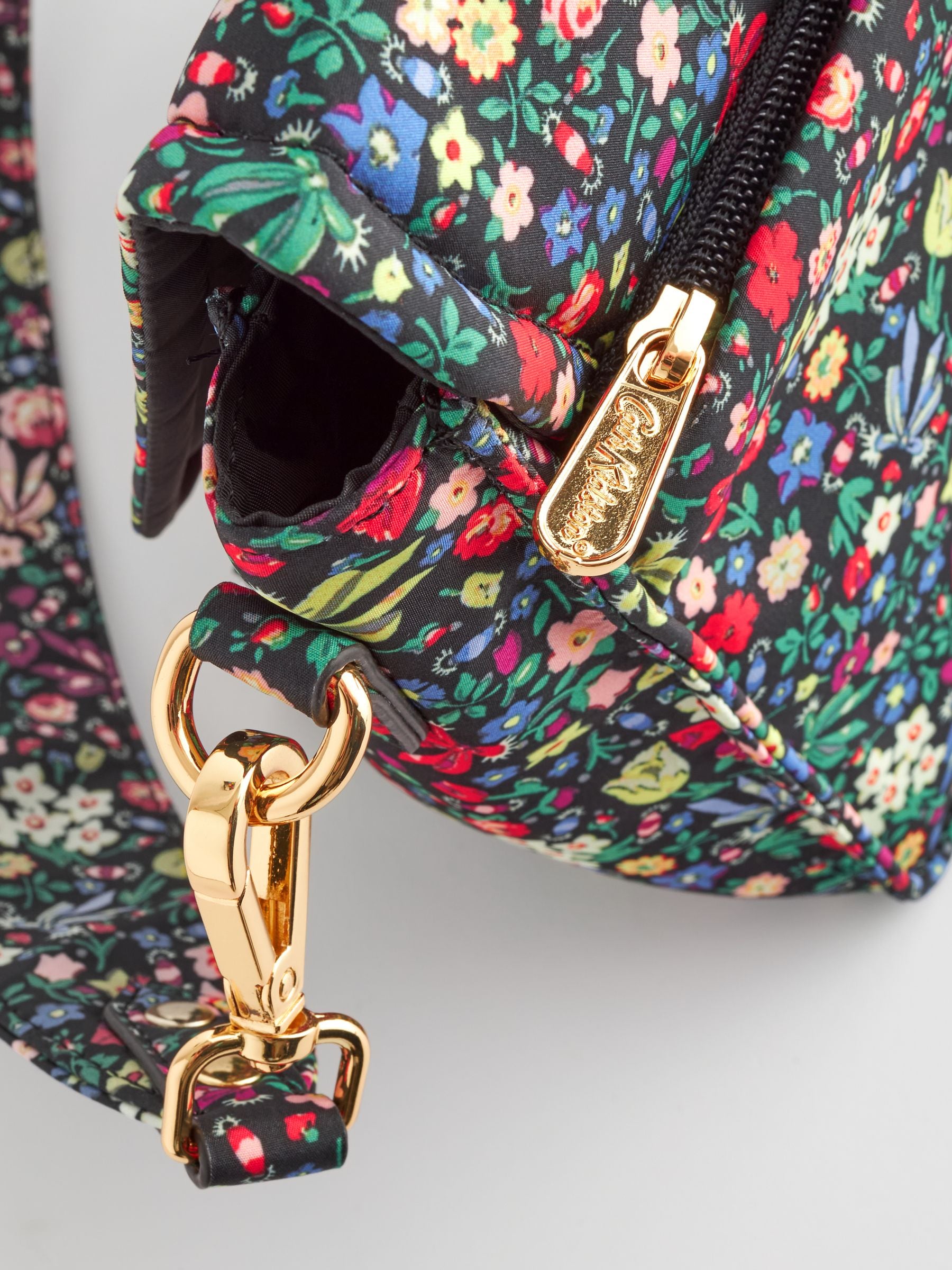 Cath Kidston Black Ditsy Floral Cross Body Bag
