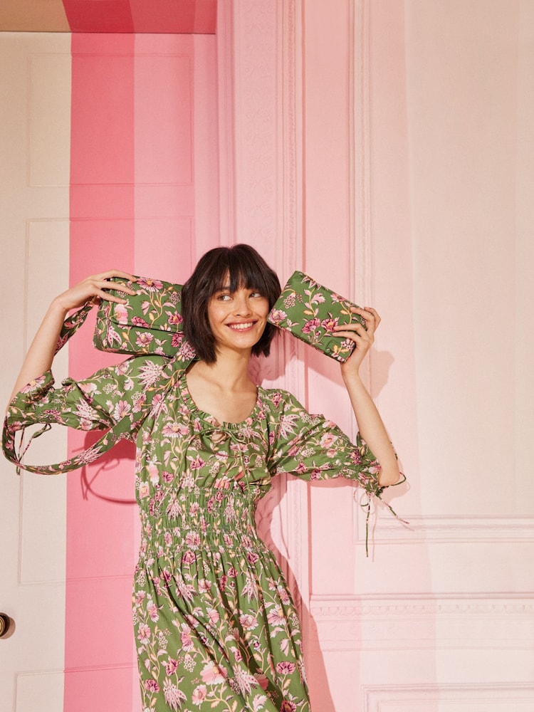 Cath Kidston Green Floral Cross Body Bag - Image 2 of 9 Cath Kidston Green Floral Cross Body Bag - Image 2 of 9