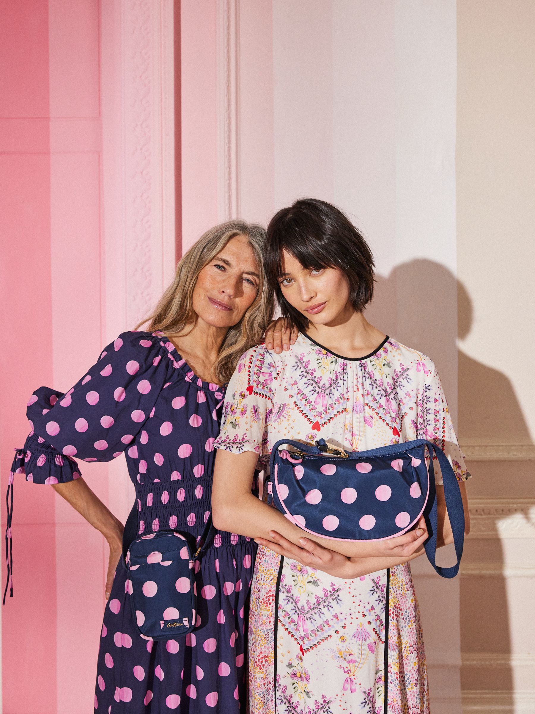 Buy Cath Kidston Navy Blue Spot Round Mini Shoulder Bag from Next Denmark