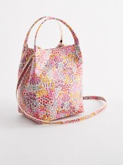 Cath Kidston Pink/Cream Ditsy Floral Cross Body Bucket Bag - Image 1 of 6