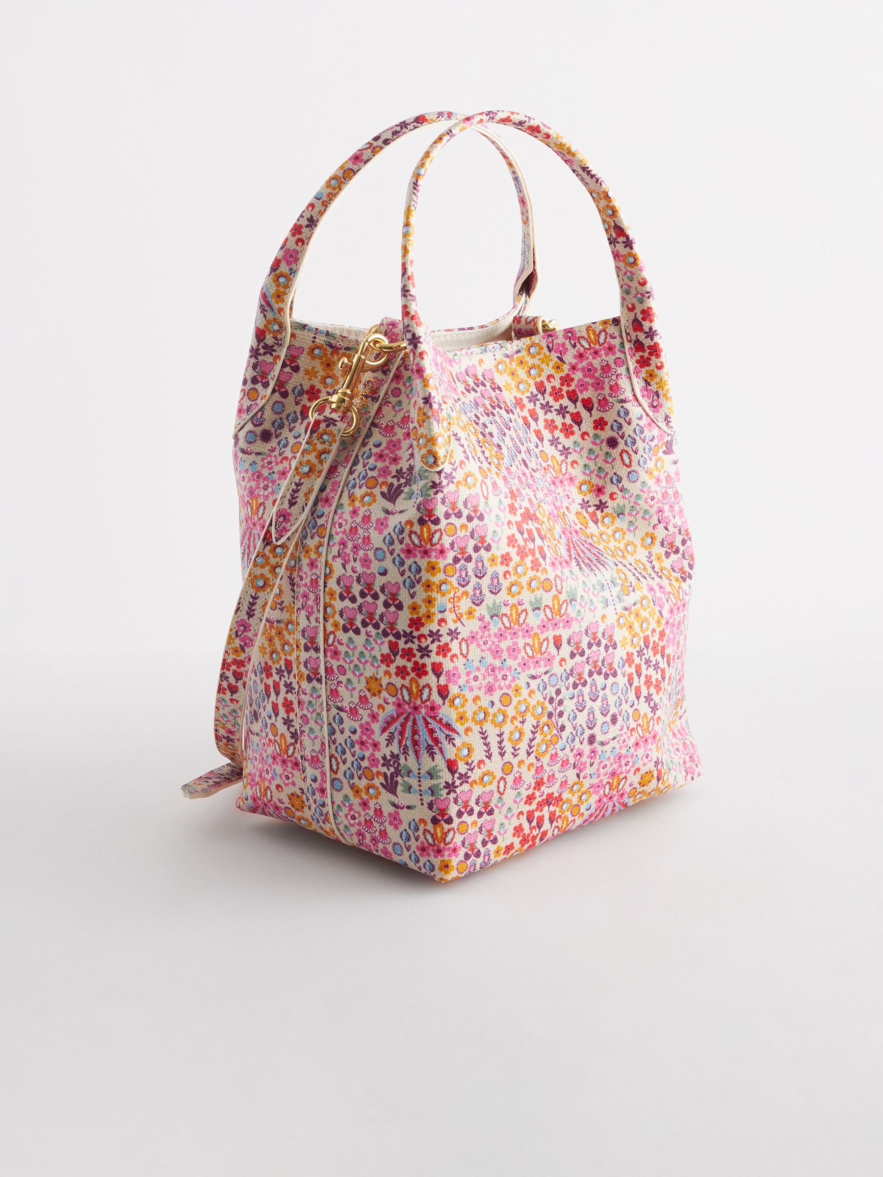 Buy Cath Kidston Pink Cream Ditsy Floral Cross Body Bucket Bag from Next Luxembourg