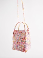 Cath Kidston Pink/Cream Ditsy Floral Cross Body Bucket Bag - Image 4 of 6