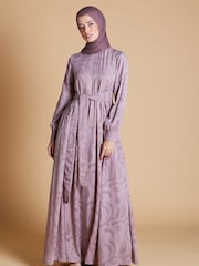 Aab Purple Dusky Maxi Lace Gown - Image 1 of 5