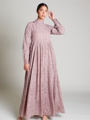 Aab Purple Dusky Maxi Lace Gown - Image 2 of 5