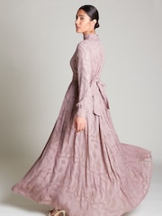 Aab Purple Dusky Maxi Lace Gown - Image 3 of 5
