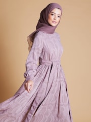 Aab Purple Dusky Maxi Lace Gown - Image 5 of 5