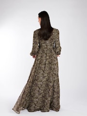 Aab Green Autumn Paisley Maxi Dress - Image 2 of 5