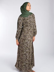 Aab Green Autumn Paisley Maxi Dress - Image 5 of 5