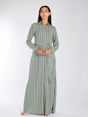 Aab Blue Hexagon Maxi Dress - Image 1 of 4