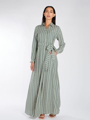 Aab Blue Hexagon Maxi Dress - Image 3 of 4