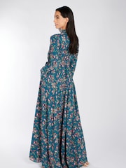 Aab Blue Lilium Maxi Dress - Image 2 of 5