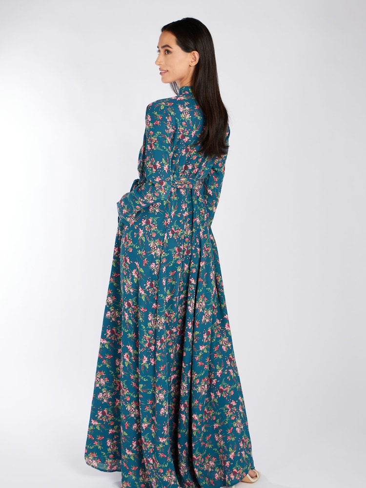 Aab Blue Lilium Maxi Dress - Image 2 of 5