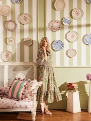 Cath Kidston Green Floral Curved Cross-Body Bag - Image 2 of 12