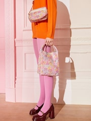 Rosa/Creme/Blümchenmuster - Cath Kidston Utility-Kameratasche mit Umhängeriemen - Bild 6 von 14