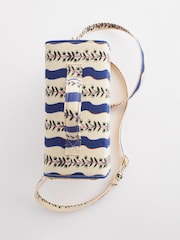 Cath Kidston Black & White Stripe Canvas Cross-Body Bag - Image 13 of 13