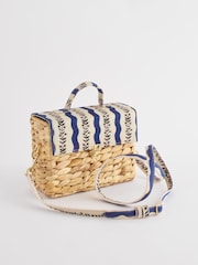 Cath Kidston Black & White Stripe Canvas Cross-Body Bag - Image 5 of 13