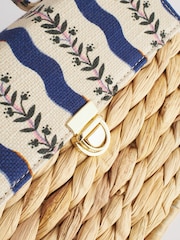 Cath Kidston Black & White Stripe Canvas Cross-Body Bag - Image 7 of 13