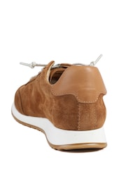 Jones Bootmaker Brown Alenya Suede Leather Lace Up Trainers - Image 3 of 5