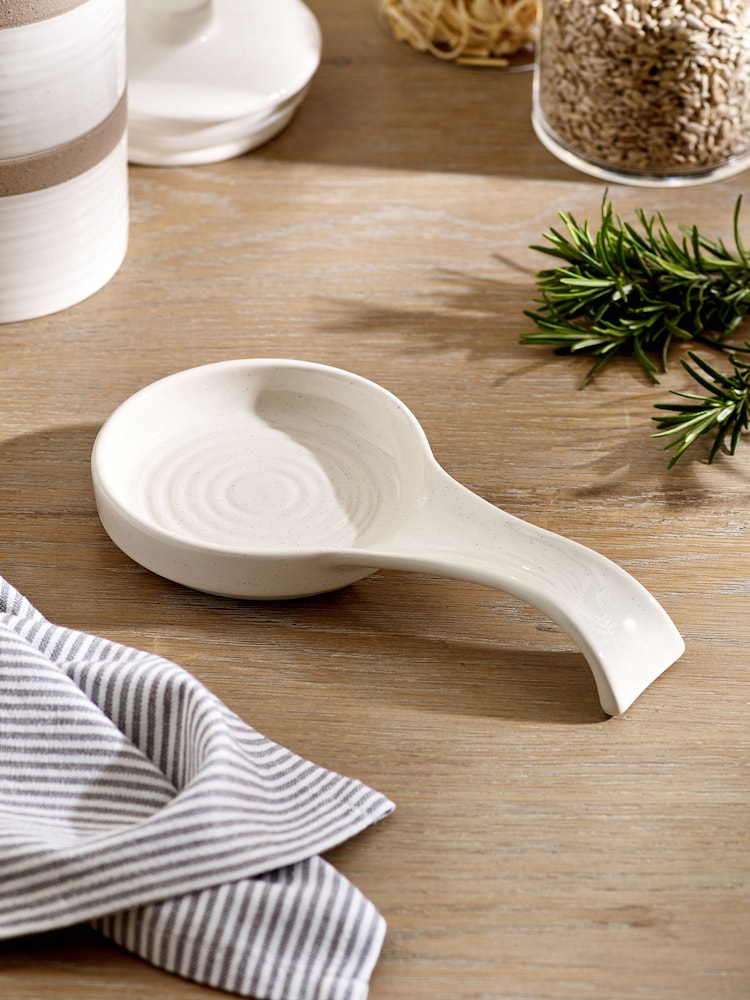 Cream Hayden Speckle Spoon Rest - Image 1 of 3