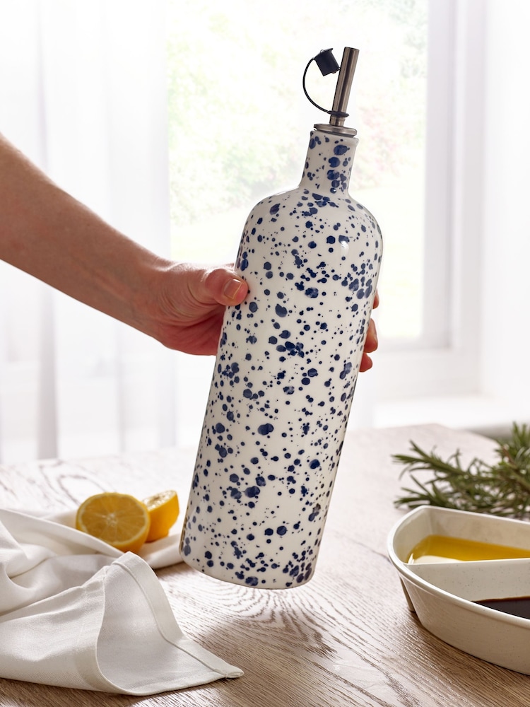 Blue Speckle Large Oil Bottle - Image 2 of 4