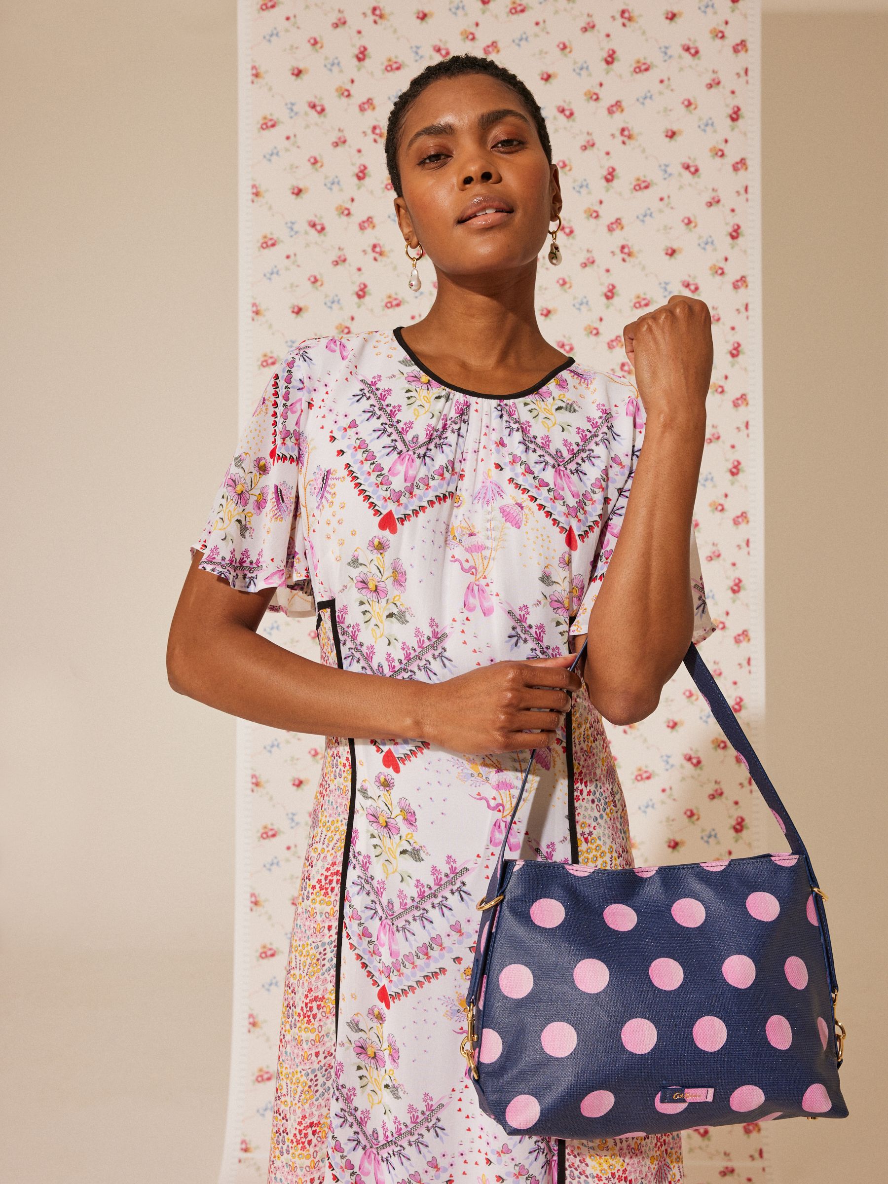 Buy Cath Kidston Navy Spot Shoulder Bag from Next Poland