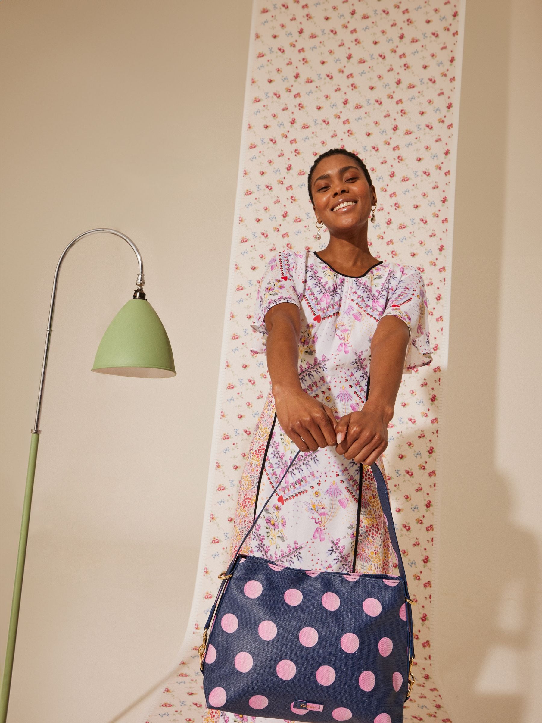 Cath kidston navy spot bag outlet