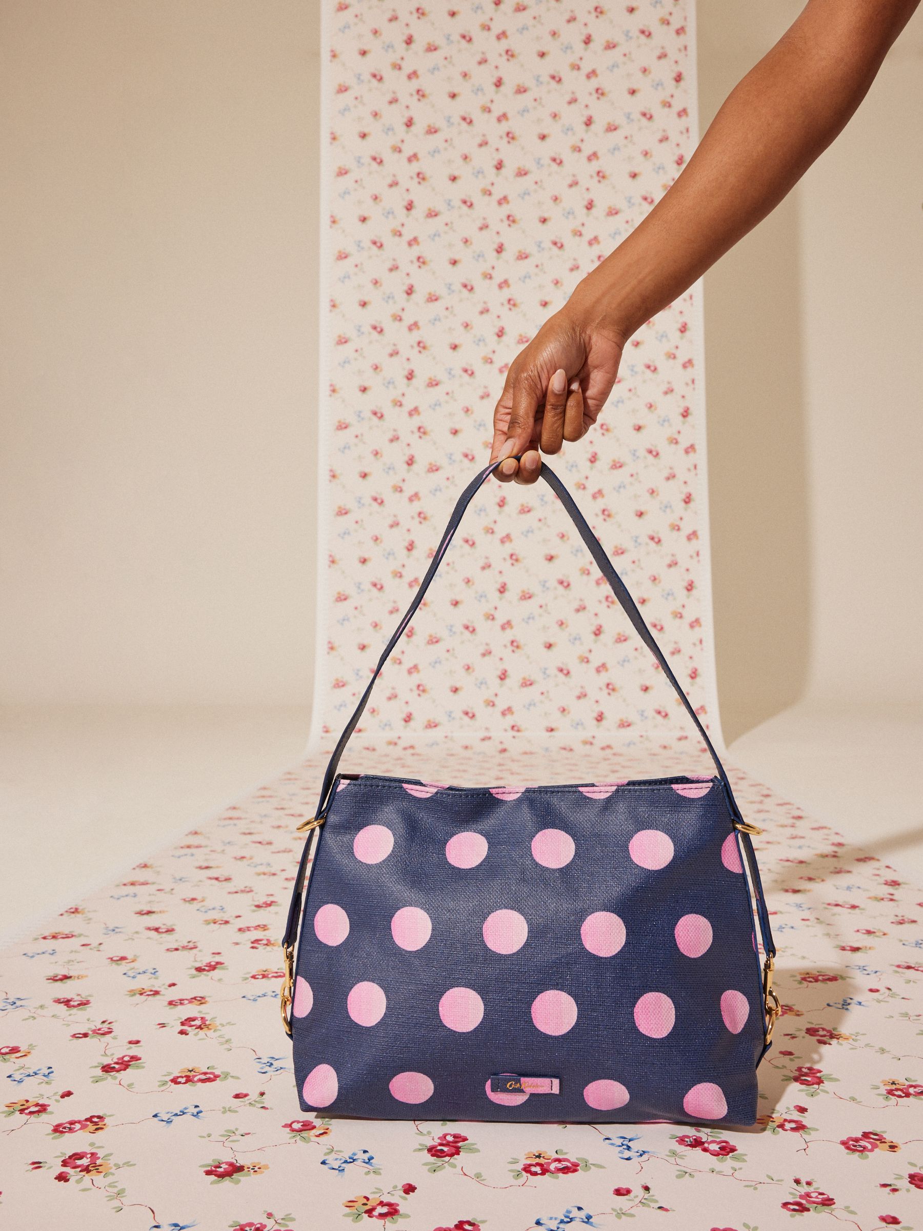 Buy Cath Kidston Navy Spot Shoulder Bag from Next Luxembourg