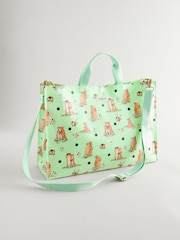 Cath Kidston Green Meerkats Print Strappy Carryall Bag - Image 1 of 5