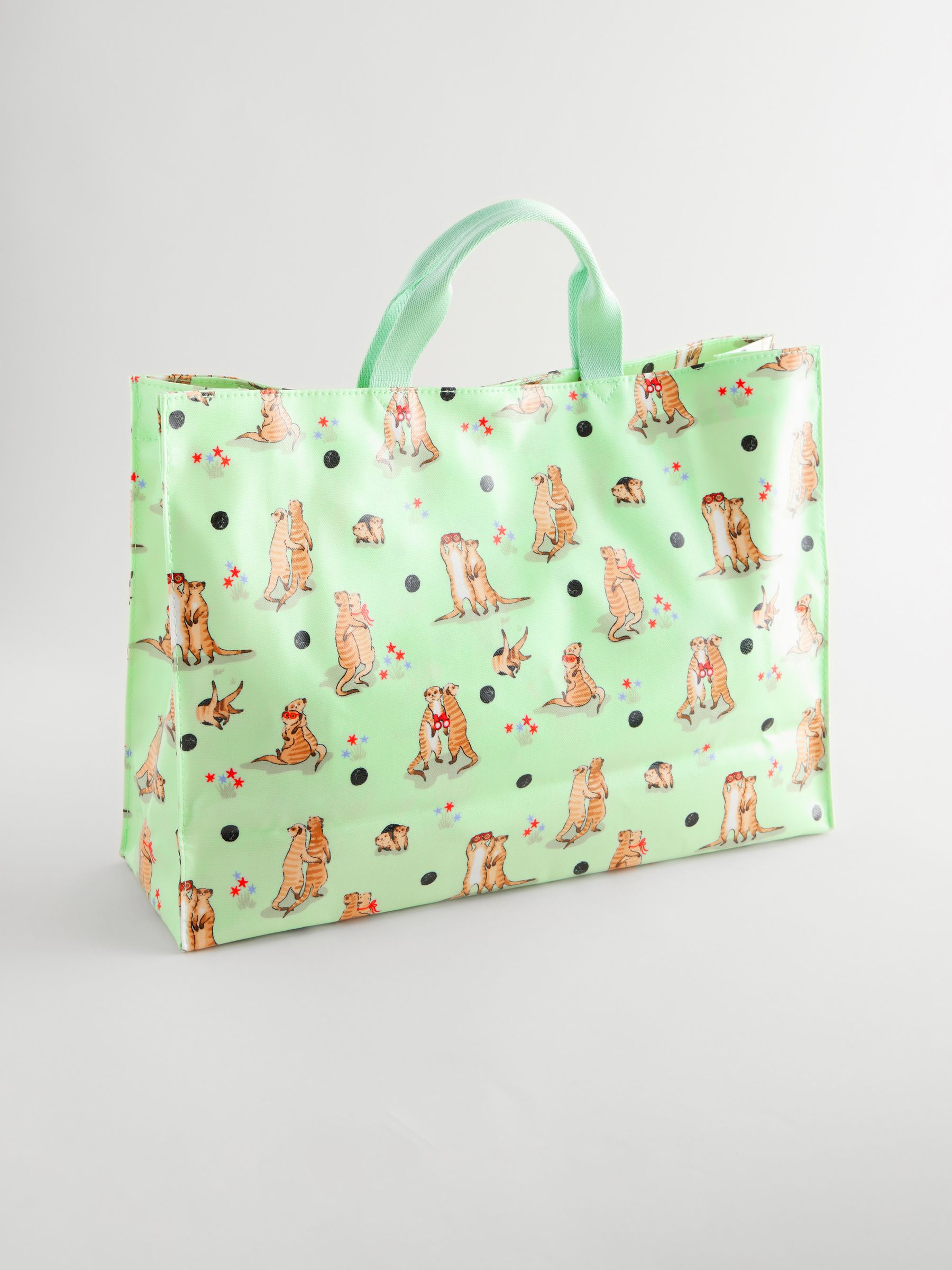 Buy Cath Kidston Green Meerkats Print Strappy Carryall Bag from Next Luxembourg