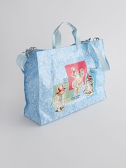 Cath Kidston Blue/Pink Paddington 100% Cotton Strappy Carryall Bag - Image 2 of 12