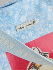 Cath Kidston Blue/Pink Paddington 100% Cotton Strappy Carryall Bag - Image 3 of 12