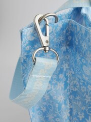 Cath Kidston Blue/Pink Paddington 100% Cotton Strappy Carryall Bag - Image 4 of 12