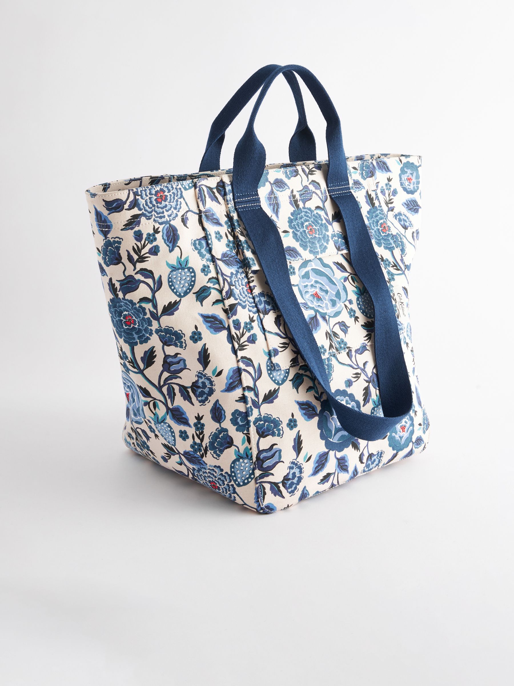 Cath Kidston Blue Floral Print Large 100 Cotton Tote