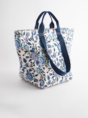 Cath Kidston Blue Floral Print Large 100% Cotton Tote - Image 2 of 12