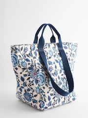Cath Kidston Blue Floral Print Large 100% Cotton Tote - Image 8 of 12