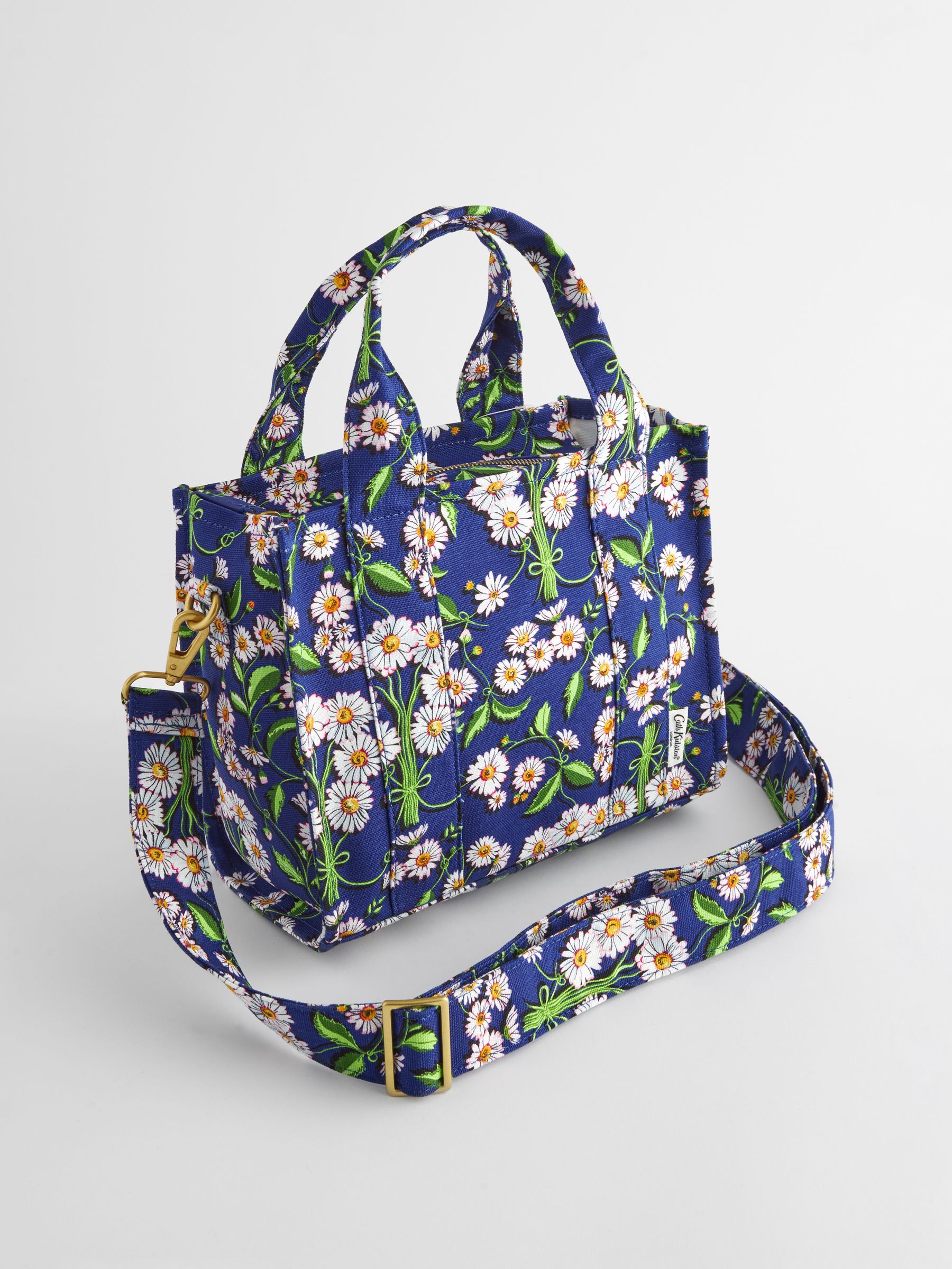 Navy floral handbag online