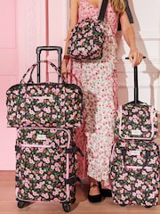 Cath Kidston Black Floral Print 4 Wheel Suitcase - Image 11 of 12