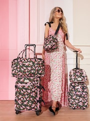 Cath Kidston Black Floral Print 4 Wheel Suitcase - Image 12 of 12