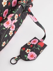 Cath Kidston Black Floral Print 4 Wheel Suitcase - Image 7 of 12