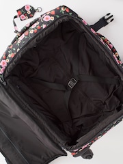 Cath Kidston Black Floral Print 4 Wheel Suitcase - Image 8 of 12