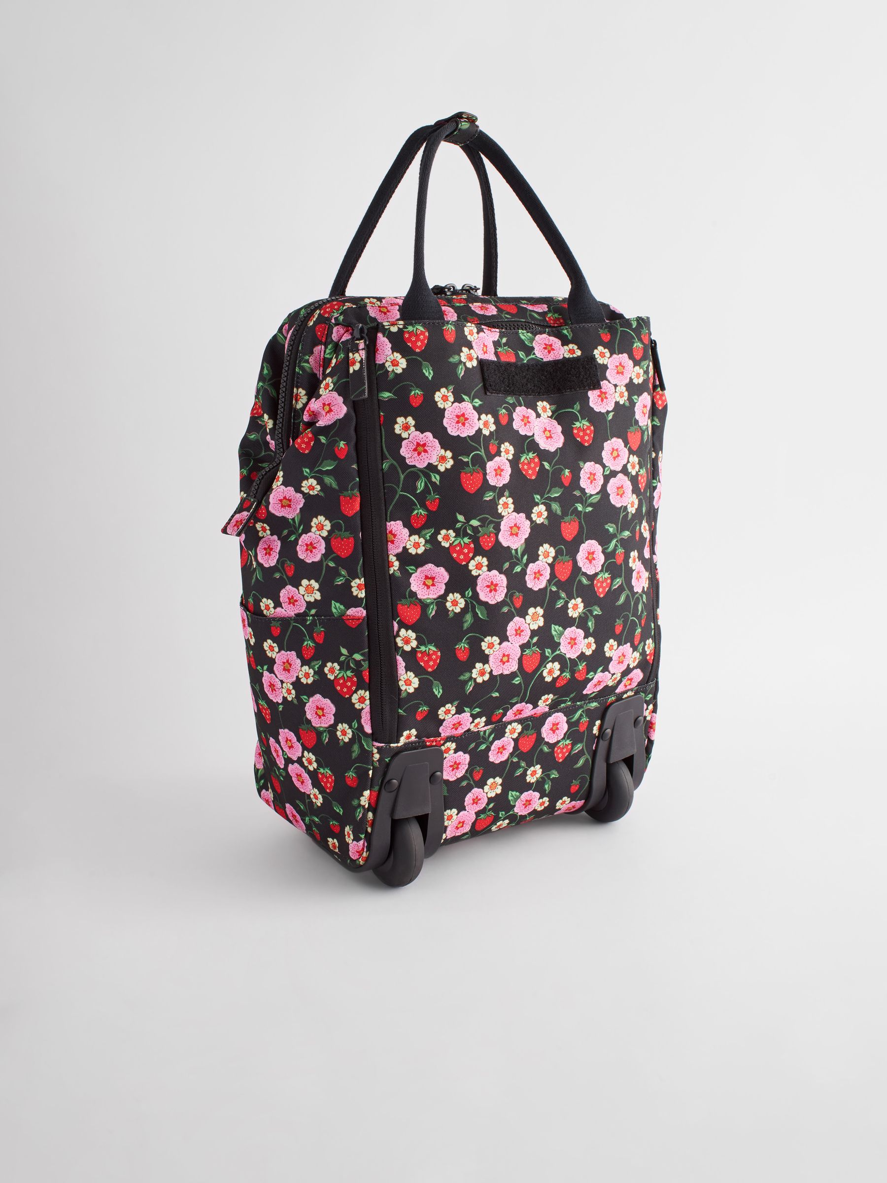 Womens Cath Kidston Wheeled Duffle Bag Black