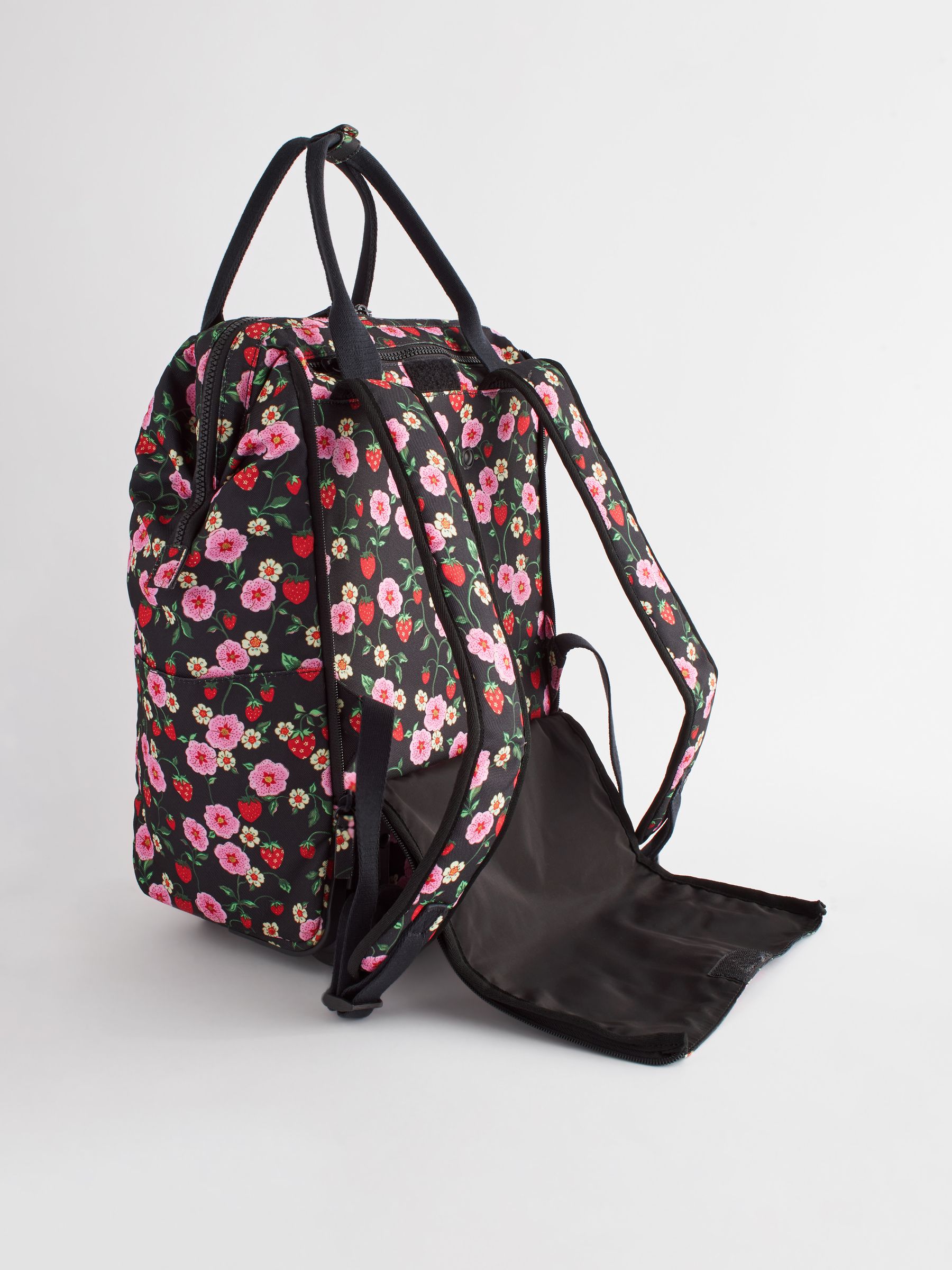 Womens Cath Kidston Wheeled Duffle Bag Black